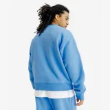 DECATHLON Pánska oversize mikina s okrúhlym výstrihom Elementals modrá S · záber 2