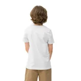 Chlapecké turistické tričko s krátkým rukávem 4F JUNIOR TSHIRT-4FJWSS24TTSHM1132-10S-WHITE · záber 2