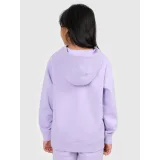 Dievčenská mikina s kapucňou 4F JUNIOR SWEATSHIRT F2323-51S-VIOLET · záber 4