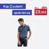 INESIS Pánska golfová polokošeľa MW500 sivomodrá L · záber 1