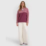 Dámský regular fleece se stojáčkem - růžový · záber 2