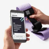 CORENGTH Nastaviteľná posilňovacia guma Fast glute band na sedacie svaly s odporom 22 kg bez · záber 2