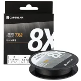 CAPERLAN Spletaná šnúra na prívlač TX8 sivá 130 m 8/100 · záber 1