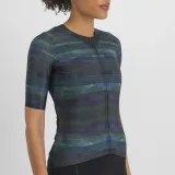 Női rövid ujjú kerékpáros mez SPORTFUL Glitch w bomber jersey, multicolor black · záber 4