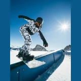 Pánské snowboardové kalhoty membrána 15000 - černo-bílé · záber 1