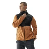 Pánská turistická softshellová bunda 4F SOFTSHELL JACKET-AW23TSOFM155-82S-LIGHT BROWN · záber 1