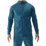 Pánská tréninková mikina se zipem 4F SWEATSHIRT FNK-WAW24TFSWM404-46M-TEAL MELANGE · záber 4