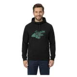 Pánska mikina s kapucňou 4F SWEATSHIRT M2241-20S-DEEP BLACK · záber 1