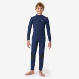 DECATHLON Detská celotelová kombinéza na surf 100 Yulex 2/2 mm modrá 10-11 r (141-150 cm) · záber 1