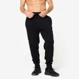 DOMYOS Pánske fitness tepláky slim tmavomodré 3XL (W48 L34) · záber 1