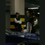 Unisex přechodová bomber bunda 4F x Drift Masters - černá · záber 1