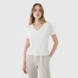 Dámské tričko oversize s modalem - bílé · záber 1