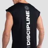 GymBeam Discipline Tanktop Black - Méret: S | Szín: Fekete | Tömeg: 0,1678 g | Csomag: 37 · záber 4