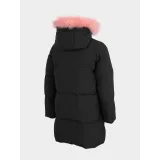 Dívčí bunda 4F JUNIOR GIRLS JACKET JKUDP004-20S-DEEP BLACK · záber 4