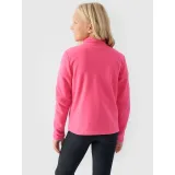 Dívčí fleecová mikina se zipem 4F JUNIOR FLEECE-JWMM00TFLEF261-55S-HOT PINK · záber 3