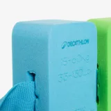 DECATHLON Detský plavecký pás 15 – 60 kg s penovými blokmi modro-zelený bez · záber 2