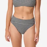 DECATHLON Spodný diel plaviek na surf Nora s vysokým pásom čierno-biely M-L · záber 1