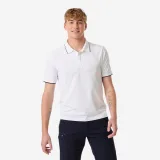 DECATHLON Pánska jachtárska polokošeľa 500 bezšvová priedušná biela 2XL · záber 1