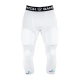 GAMEPATCH PADDED 3/4 TIGHTS WITH FULL PROTECTION WHITE POUZE M - Bílá (VÝPRODEJ) · záber 1