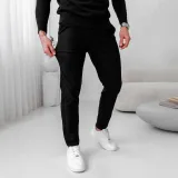 Strečové nohavice Iron Aesthetics Classy, čierne · záber 1