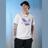 T-shirt regular s potlačou pánsky - biely · záber 11