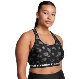 Dámská sportovní tréninková podprsenka UNDER ARMOUR Crossback Mid Print-BLK · záber 4