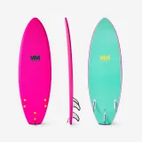 DECATHLON Penová doska shortboard 500 Soft RAD 5'6 v limitovanej edícii ViVi ružová bez · záber 1