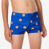 DECATHLON Chlapčenské boxerkové plavky Fiti Sunny modré 7-8 r (123-130 cm) · záber 1