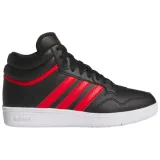 Chlapecká rekreační obuv ADIDAS Hoops 4.0 Mid Jr core black better scarlet cloud white · záber 1