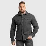 Pánska plstená košela Iron Aesthetics Felted, sivá · záber 12
