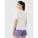 Dámské tréninkové tričko s krátkým rukávem 4F TSHIRT FNK F1236-11S-OFF WHITE · záber 3