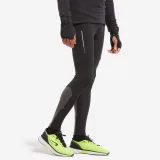 KIPRUN Pánske bežecké legíny Run 500 Warm hrejivé čierne S (W30 L33) · záber 1