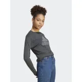 Dámské tričko s dlouhým rukávem ADIDAS W WINRS 3.0 LS-IM2433-black melange grey three · záber 3