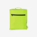 BTWIN Detské pončo do dažďa reflexné čierno-žlté 10-12 r (141-155 cm) · záber 2