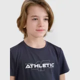 Chlapecké tréninkové tričko s krátkým rukávem 4F JUNIOR TSHIRT FNK M1209-22S-ANTHRACITE · záber 1