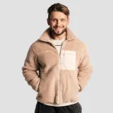 Яке Sherpa Canyon - GymBeam - Размер: M | Цвят: béžová | Тегло: 0,9 g | Опаковка: 14 · záber 1
