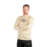 Pánske turistické tričko s dlhým rukávom NORTHFINDER DACSO-529creamwhite · záber 2