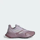 Dámska bežecká trailová obuv ADIDAS Terrex Soulstride W preloved fig grey one burgundy · záber 2