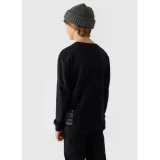 Chlapecké tričko s dlouhým rukávem 4F JUNIOR LONGSLEEVE-JWAW24TLONM294-20S-DEEP BLACK · záber 3