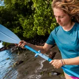 DECATHLON Pádlo 2 v 1 na paddleboard a kajak 100 modré 160-220 cm bez · záber 2