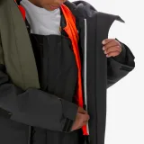 DREAMSCAPE Chlapčenská snowboardová bunda SNB 500 dlhá a veľmi odolná kaki 12 rokov · záber 2