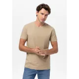 Pánské tričko s krátkým rukávem VOLCANO T-BASIC BEIGE · záber 2