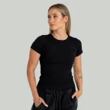 STRIX Women‘s Ribbed Tee Black - Velikost: S | Barva: Čierna | Hmotnost: 0,18 kg | Balení: 86 · záber 4