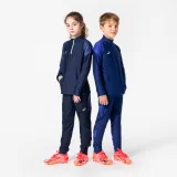 KIPSTA Detská futbalová mikina VIRALTO KIDS Boreal tmavomodrá 8-9 r (131-140 cm) · záber 2