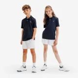INESIS Detská priedušná golfová polokošeľa WW500 tmavomodrá 7-8 r (123-130 cm) · záber 1