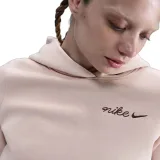 Dámska mikina s kapucňou NIKE W NSW PHNX FLC SHRUNKEN HOODIE SILT RED · záber 2