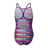 Dívčí plavecké jednodílné plavky ARENA GIRLS RACING STRIPE SWIMSUIT LIGHTDROP BACK · záber 4