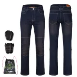 Moto jeansy W-TEC Pawted s nepremokavou membránou Farba tmavo modrá, · záber 1