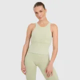 Dámský slim rychleschnoucí top na jógu a pilates - zelený · záber 1