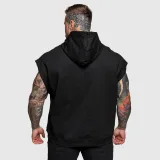 Pánská vesta s kapucí Iron Aesthetics Ambition, černá · záber 2